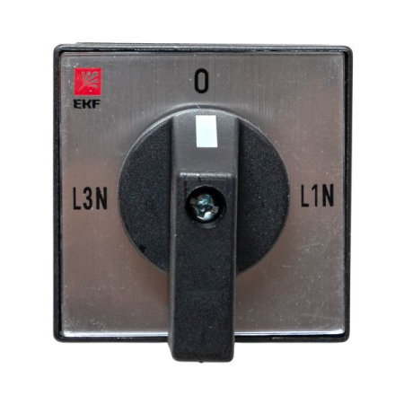 Переключатель кулачковый ПК-1-84 10А 4P для вольтметра (для фазного напряжения) EKF PROxima
