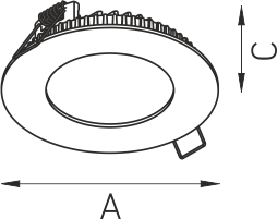 ACQUA C 18 WH 4000K (with driver) светильник