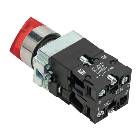 Переключатель BD33 3P c красной подстветкой 230В NO EKF PROxima