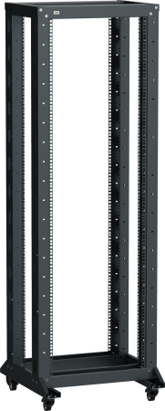 ITK LINEA F Стойка 2-рамная на рол. 42U 600х600мм черная