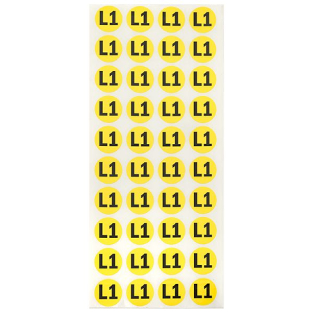 Наклейка "L1" d=20мм EKF PROxima