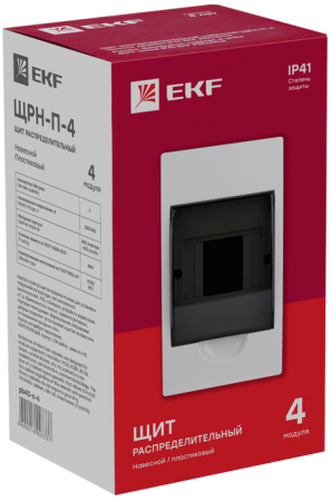 Щит распред. навесной ЩРН-П- 4 IP41 EKF PROxima