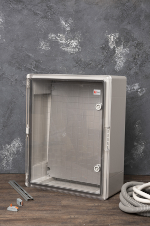 Щит пластиковый с монтажной платой прозр. дверь 500х400х180 мм IP65 EKF PROxima