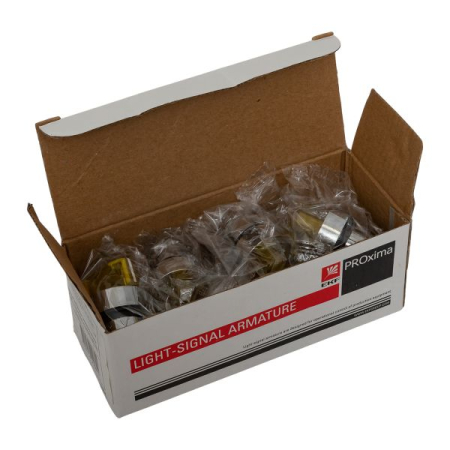 Исполнительный механизм переключателя ХB4 желтый на 2 положения возвратный без фиксации, с подсветкой с короткой ручкой EKF PROxima