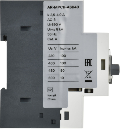 ARMAT Авт. выкл. защиты двигателя A6 GV2P 2,5-4А IEK
