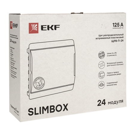 Щит распределительный ЩРВ-П-24 "SlimBox" белая дверца IP41 EKF PROxima