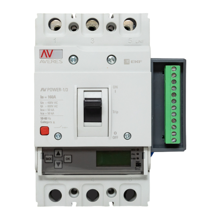 Автоматический выключатель AV POWER-1/3 160А 50kA ETU6.2