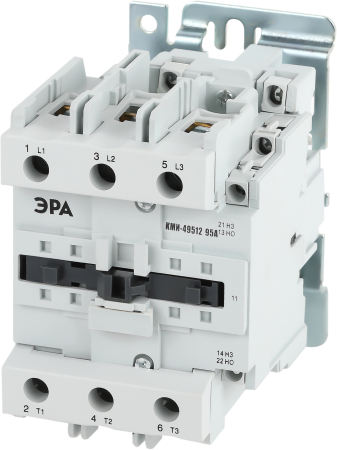 KKM41-095-400-11-E  Контактор ЭРА PRO KKM41-095-400-11-E КМИ-49512 95А 400В/АС3 1НО;1НЗ