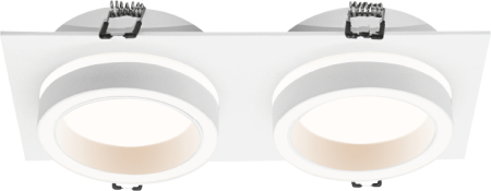 Встраиваемый cветильник WOLTA WDL-GX53/06W-02 IP20 под лампу GX53 двойной Белый LUCE 220x110x45 1/30