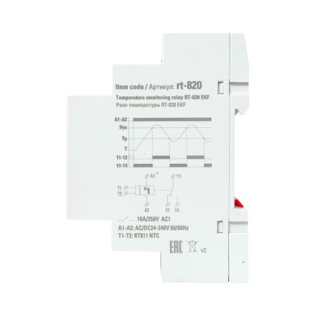 Реле температуры RT-820 (-5....+40 С)  EKF PROxima