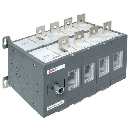 Рубильник 630A 4P реверсивный без рукоятки управления TwinBlock EKF