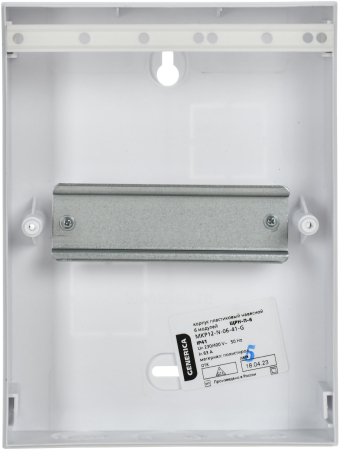 Корпус пластиковый ЩРН-П-6 черн. прозр. дверь IP41 GENERICA