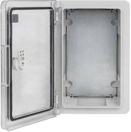 Щит пластиковый с монтажной платой прозр. дверь 300х200х130 мм IP65 EKF PROxima