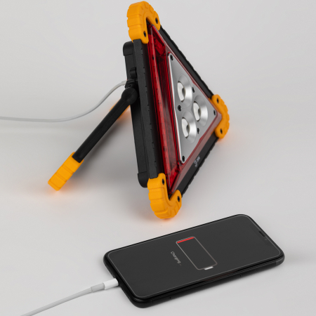 Фонарь автомобильный ЭРА  AA-801 аккумуляторный, светодиодный, аварийный знак [15 Вт, COB+LED, power bank]