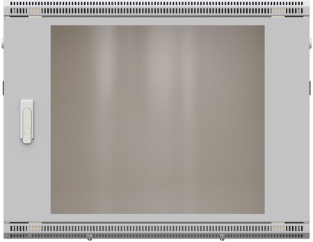 Шкаф настенный 19" TERACOM PRO 6U 600х450 мм дверь стеклянная с замком-ручкой серый