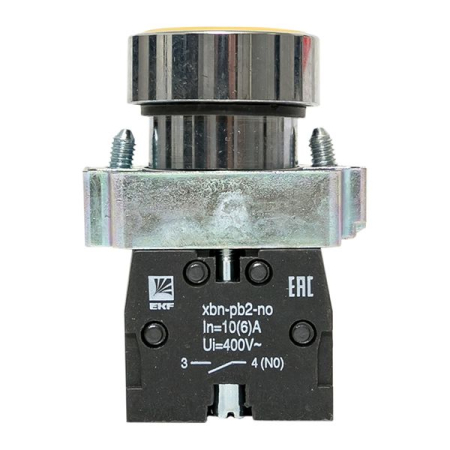 Кнопка BA51 желтая NO EKF PROxima