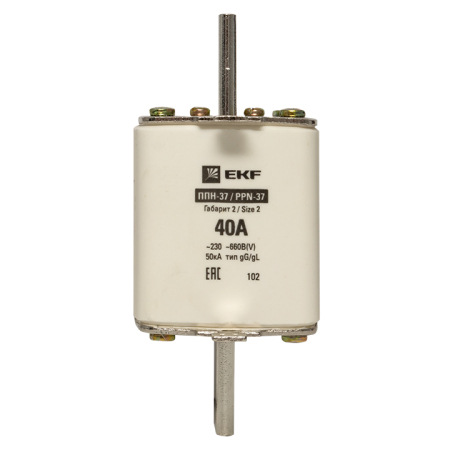 Плавкая вставка ППН-37 400/40А габарит 2 EKF PROxima