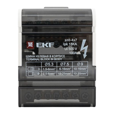 Шина нулевая в корпусе (4х7) EKF PROxima