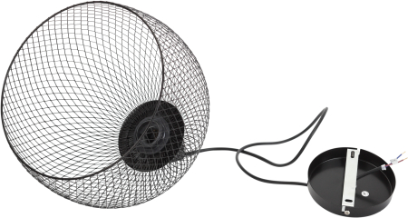 Подвес PL7 BK  ЭРА металл, E27, max 40W, d280 мм, черный