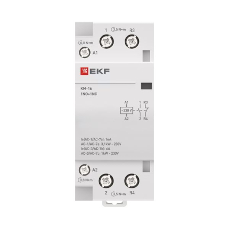 Контактор модульный КМ 16А NО+NC (2 мод.) EKF PROxima