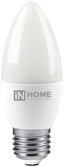 Лампа светодиодная LED-СВЕЧА-VC 8Вт 230В Е27 6500К 600Лм IN HOME