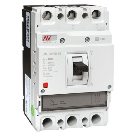 Выключатель автоматический в литом корпусе AV-POWER-2/3 160А 35кА TR EKF