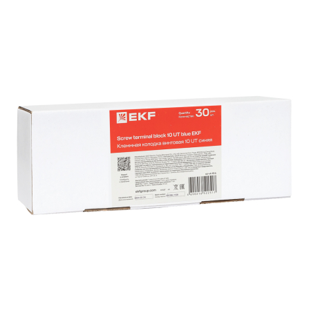 Клеммная колодка винтовая 10 UT синяя