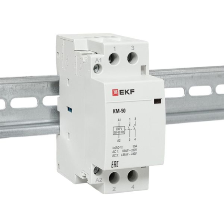 Контактор модульный КМ 50А 2NО (2 мод.) EKF PROxima