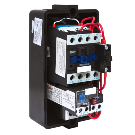 Пускатель в корпусе IP65 КМЭ 25А 230В с РТЭ и индикатором EKF PROxima