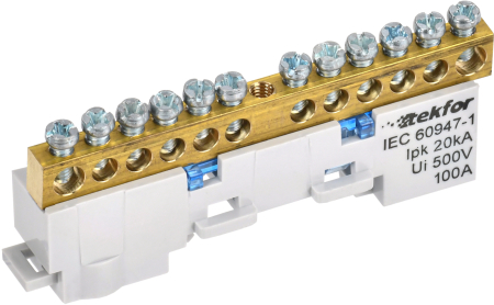 TEKFOR Шина N "ноль" изол. на унив. держ. 6х9-12-С IEK