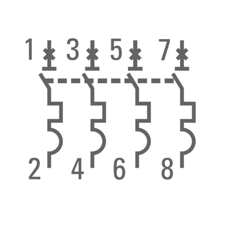 Автоматический выключатель 4P 32А (C) 4,5kA ВА 47-63 EKF PROxima