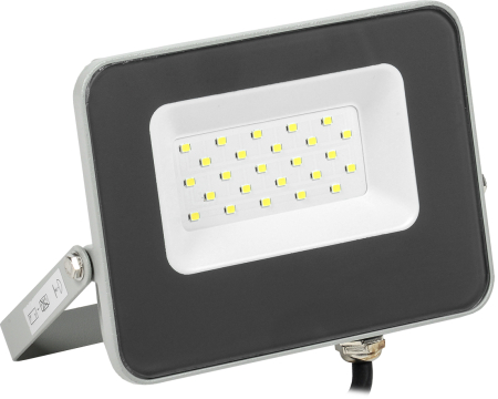 Прожектор СДО 07-20 светодиодный серый IP65 IEK