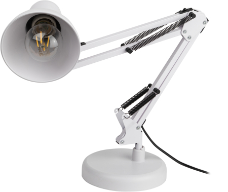 ЭРА наст.светильник N-214-E27-40W-W белый