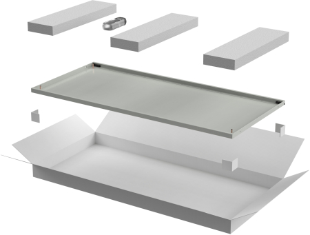 ITK LINEA N Дверь металлическая 600мм шкафа 42U сер.