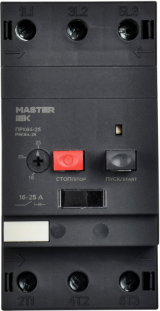 Пускатель ПРК64-25 In=25A Ir=16-25A Ue 660В IEK
