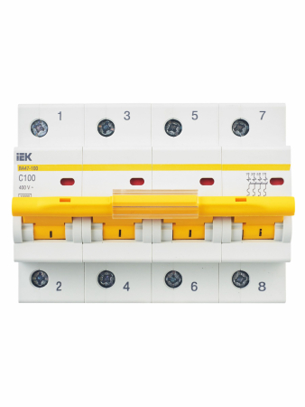 Авт. выкл. ВА47-100 4Р 100А 10 кА х-ка С IEK