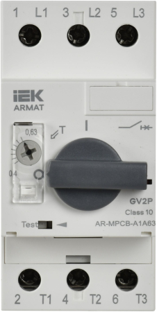 ARMAT Авт. выкл. защиты двигателя A1 GV2P 0,4-0,63А IEK