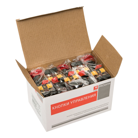 Кнопка ANE-22 поворотная c блокировкой и подсветкой NO+NC Грибок EKF PROxima