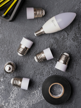 Переходник E27-E14 бел. EKF PROxima