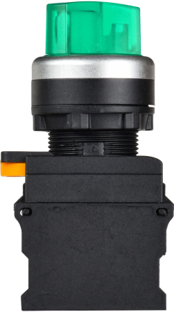 Переключатель с подсв. 2 полож. 1NO+1NC зелёный MASTER IEK