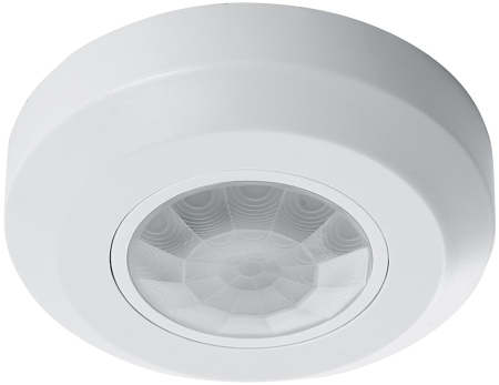 Датчик движения 400W 8m  120°(гориз.) 360°(верт.) белый SEN17