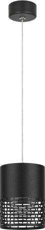 Светильник подвесной (подвес) ЭРА PL29 BK цоколь GX53 потолочный цилиндр черный