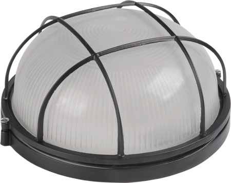 Светильник НПП1102 черный/круг с реш.100Вт IP54 IEK