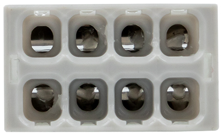 Строительно-монтажная клемма СМК 2273-248 (с пастой) 8 отверстий 0,5-2.5мм2 (50шт.) EKF PROxima