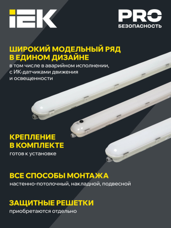 Светильник ДСП 1421 20Вт 6500К IP65 600мм IEK