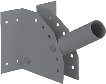 SPP-AC2-0-230-060 ЭРА Кронштейн  для уличного светильника с перемен углом 230*150*130  d60mm (10/400
