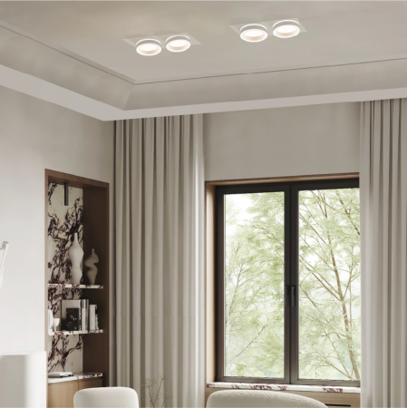 Встраиваемый cветильник WOLTA WDL-GX53/06W-02 IP20 под лампу GX53 двойной Белый LUCE 220x110x45 1/30