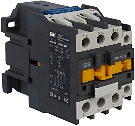 Контактор КМИ-23211 32А 230В/АС3 1НЗ IEK