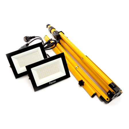 Светодиодный прожектор Feron LL-504  на штативе IP65 2*70W 6400K