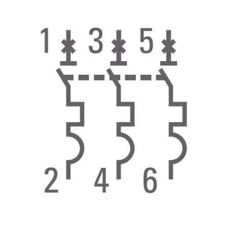 Автоматический выключатель 3P 1А (C) 4,5kA ВА 47-63 EKF PROxima